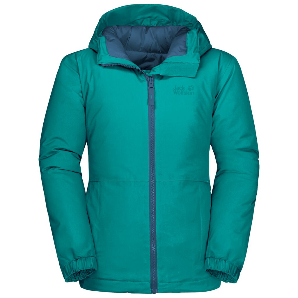 Jack Wolfskin ARGON STORM αδιάβροχο μπουφάν παιδικά πρασινο | GR7350909